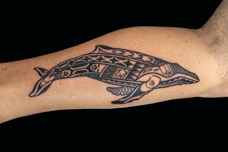 Tattoos - Polynesian Whale - 137926